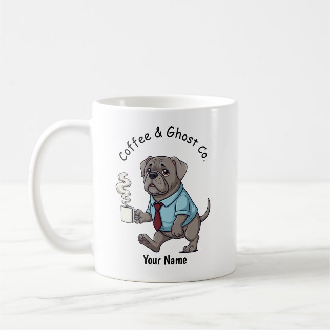 Mug Funny Weimaraner Dog Business Suit Coffee  (Gauche)