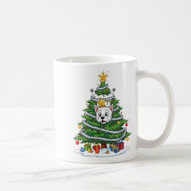 Mug Funny West Highland White Terrier Dog Christmas Tr (Droite)