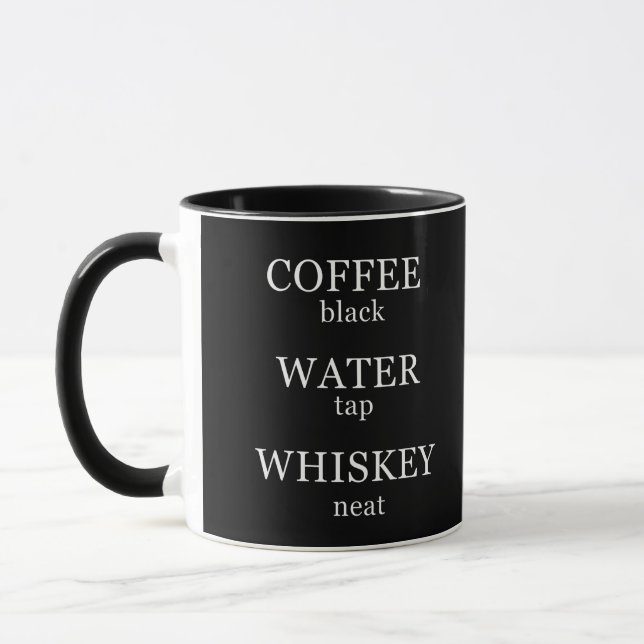 Mug Funny whisky cite les paroles de whisky humour (Gauche)