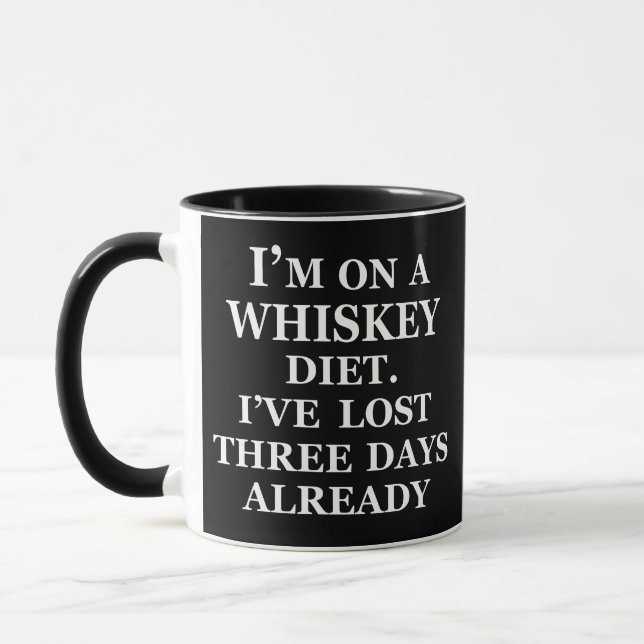 Mug Funny whisky cite les paroles de whisky humour (Gauche)