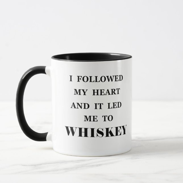 Mug Funny whisky cite les paroles de whisky humour (Gauche)