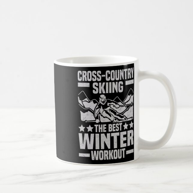 Mug Funny Winter Sport Snow Ski de fond Aspa (Droite)