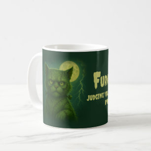 Mug Furankenstein satirique - Chat Éffrayant de Goth S