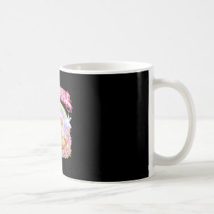 Mug Furet mignon arc-en-ciel floral drôle pour hommes 