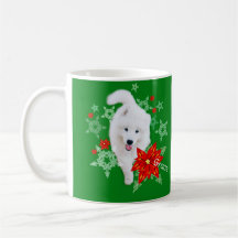 Furry Christmas Chien Samoyed personnalisé