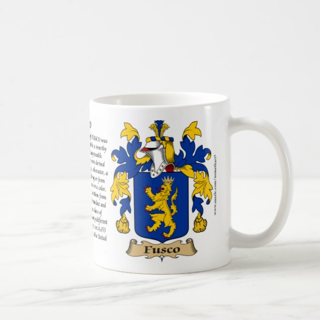 Mug Fusco, l'origine, la signification et la crête (Droite)