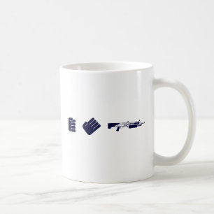 Mug Fusil de chasse de papier de roche