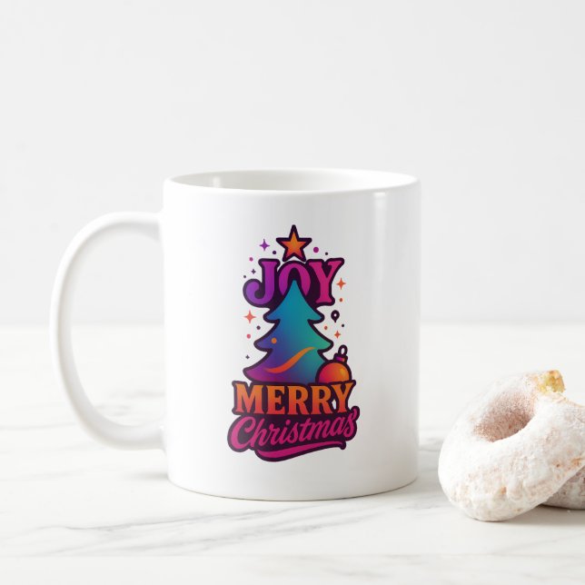 Mug Fusion d'anniversaire de rayonnement électrique (Avec donut)