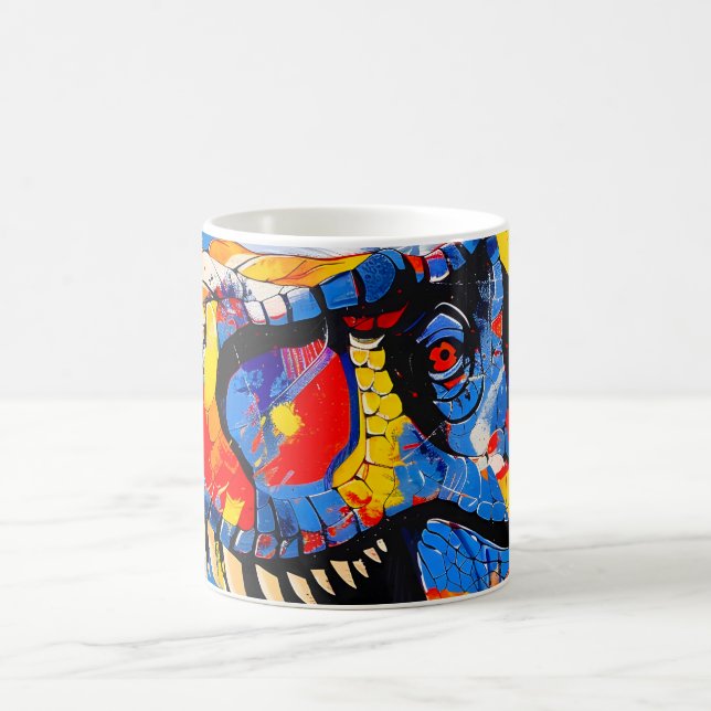 Mug Fusion de T-rex Dinosaur sauvage (Centre)