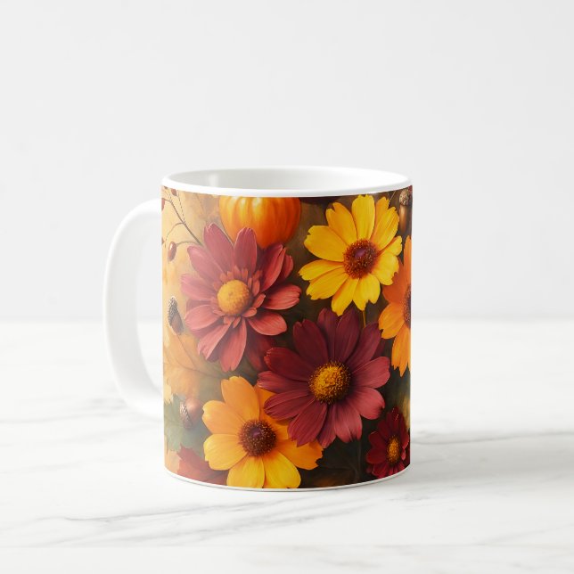 Mug Fusion florale d'automne (Devant gauche)