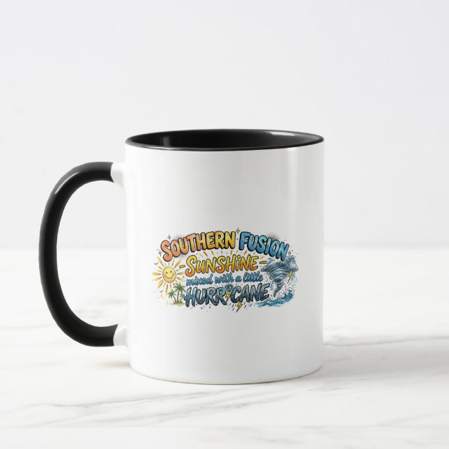 Mug Fusion Sudiste Ouragan Ensoleillé Sassy Double Fac (Gauche)