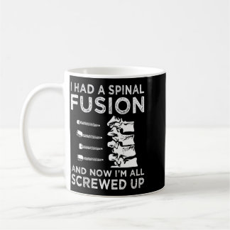 Mug Fusion vertébrale Cool Scoliose Cadeau Retour Chir
