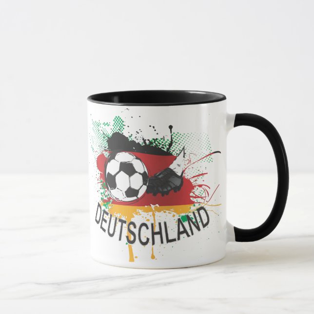 Mug Fußball du football de l'Allemagne Deutschland (Droite)