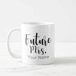 Mug Futur Bride To Be personnalisé de Mme Engaged