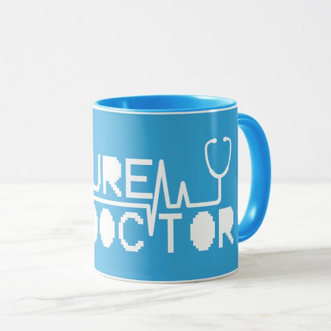 Mug Futur docteur médecine Stéthoscope (Devant droit)