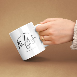 Mug Futur élégant Mme Fiançailles