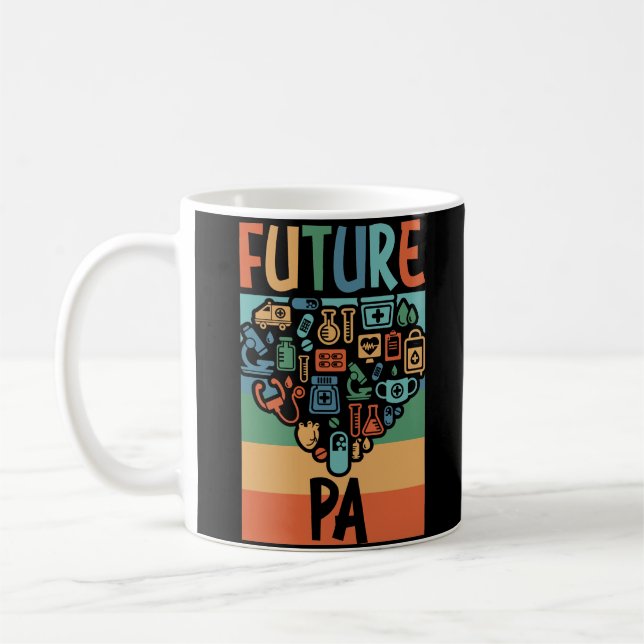 Mug Futur Étudiant de PA Funny Médecin Assistant Cadea (Gauche)