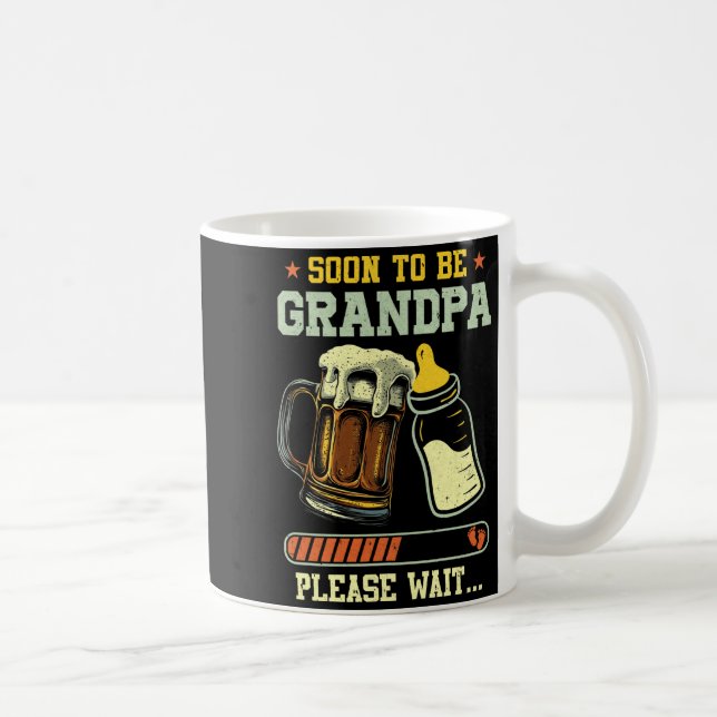 Mug Futur Grand-père prévu 2025 Annonce de grossesse (Droite)