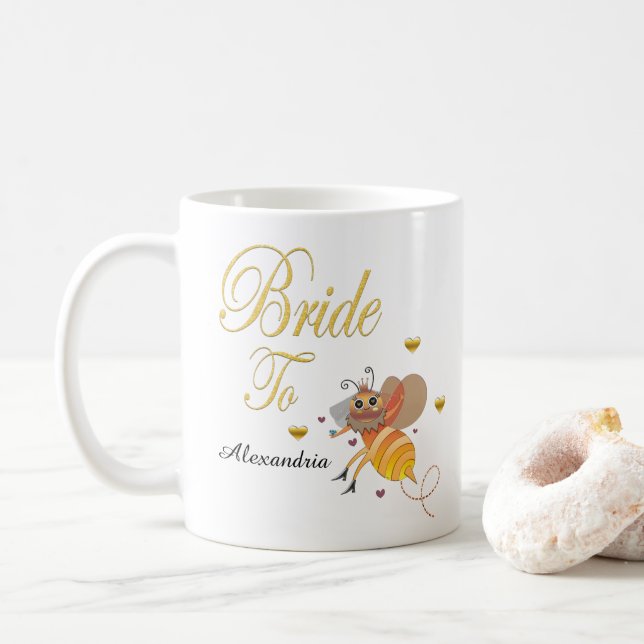 Mug Futur Mariée Bridal Personnaliser (Avec donut)