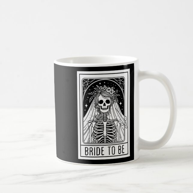 Mug Futur mariée squelette gothique carte de tarot ent (Droite)