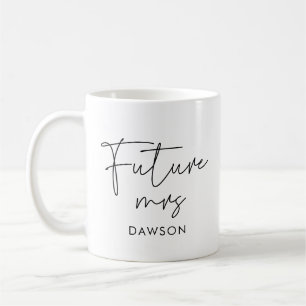 Mug Futur Mme minimaliste moderne personnalisé