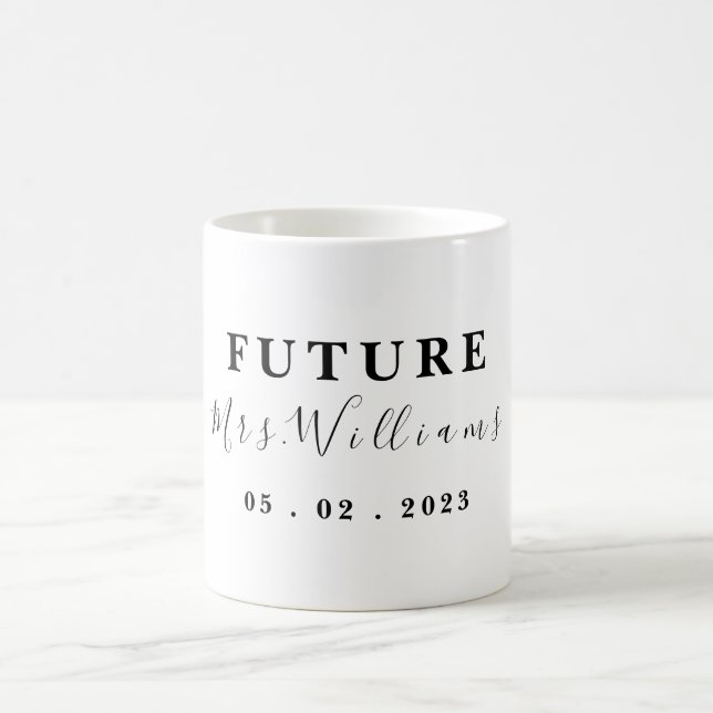 Mug Futur Personnalisé Mme Mariage Don Pour Mariée (Centre)