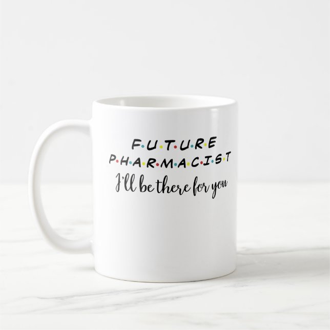 Mug Futur pharmacien, Étudiant en pharmacie, Funny Sch (Gauche)