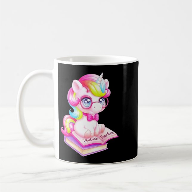 Mug Futur professeur de licorne mignonne Clroom (Gauche)