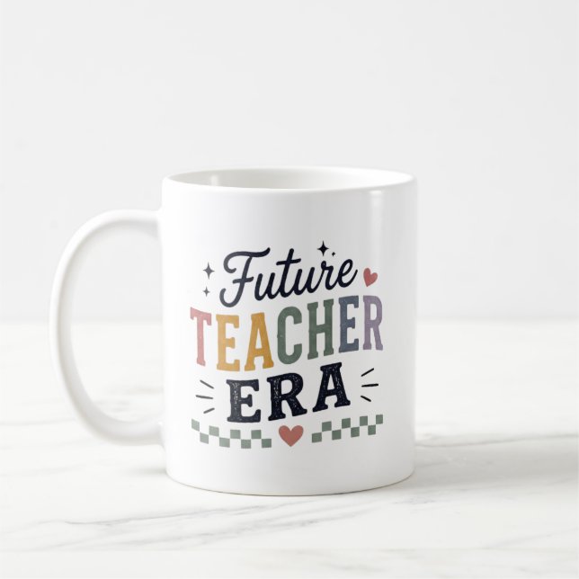 Mug Futur Professeur Ère Étudiant Professeur Remise de (Gauche)