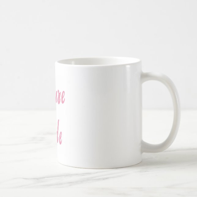 Mug Futur texte de rose de jeune mariée (Droite)