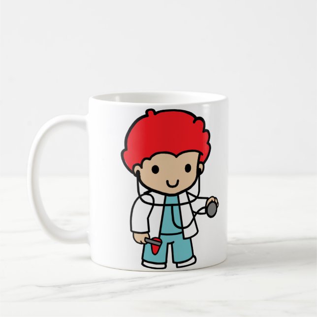 Mug Future Doctor, cheveux rouges (Gauche)