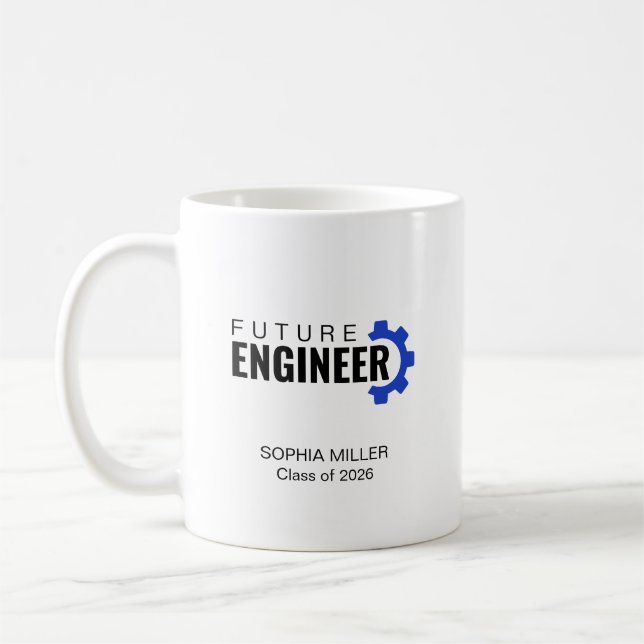 Mug Future Engineer Personalized Graduation (Gauche)