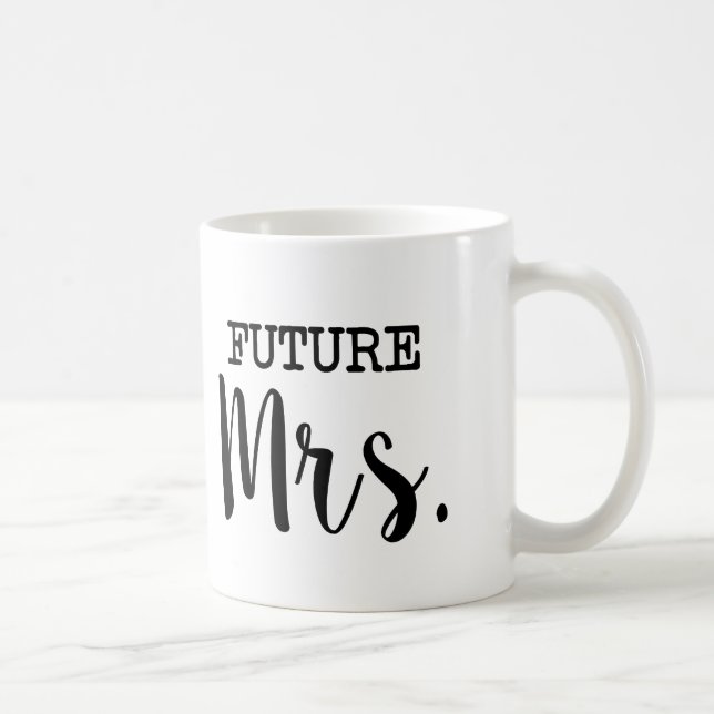 Mug Future Mme jeune mariée drôle (Droite)