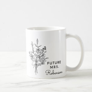 Mug Future Mme personnalisée Nom de future mariée