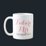 Mug Future Mme Pink Script<br><div class="desc">Tout le texte est personnalisable.</div>
