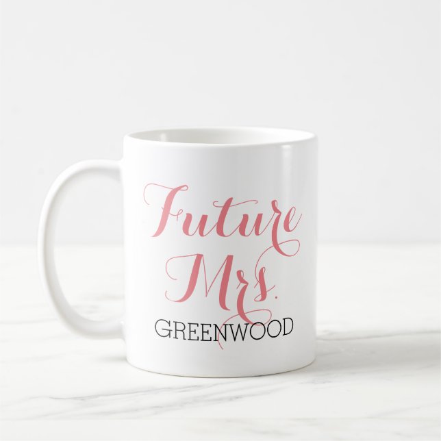 Mug Future Mme Pink Script (Gauche)