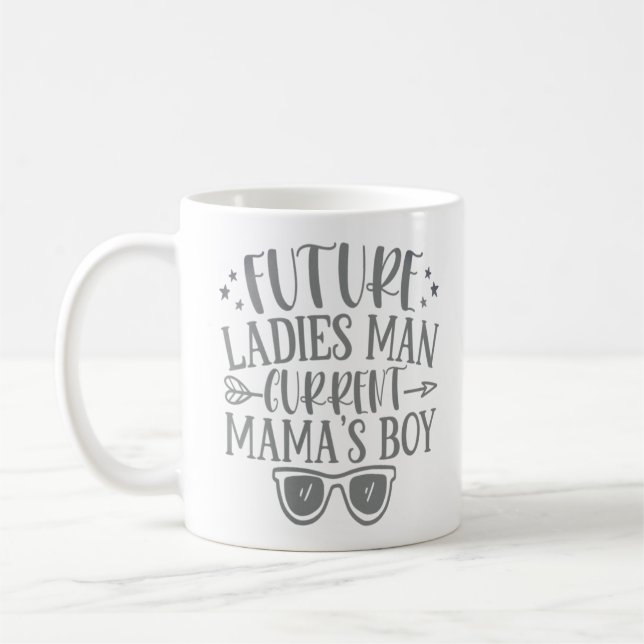 Mug Futures dames homme actuel mamans garçon  (Gauche)