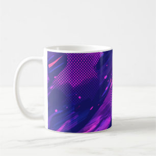 Mug 🎨 Futuristic Abstract Purple & Blue Pattern - Bol