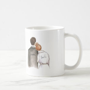 Mug Futurs M. et Mme jeune mariée rouge de petit pain