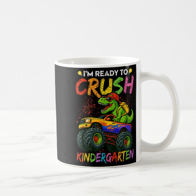 Mug Fuuny Dinosaur Prêt À Écraser Le Garçon De La Mate (Droite)