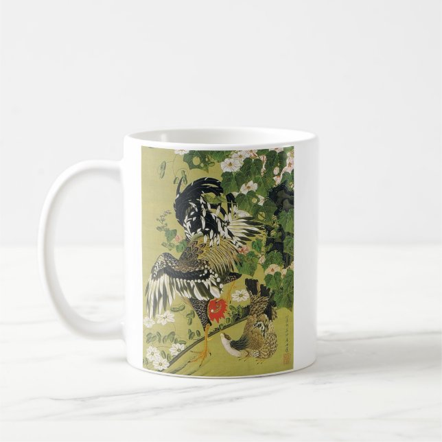 Mug Fuyo Soukeizu Peinture d'Ito Jakuchu (Gauche)