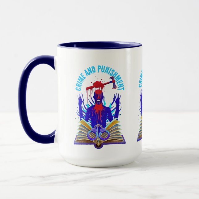Mug Fyodor Dostoevsky, Citation crime et punition (Gauche)