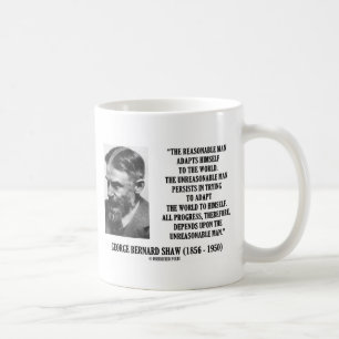 Mug G.B. Shaw Progress dépend de l'homme déraisonnab