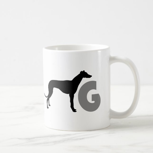 Mug G est pour le lévrier (Droite)