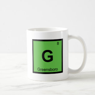 Mug G - Greensboro Caroline du Nord Symbole de la chim
