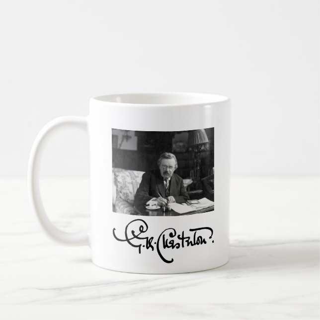 Mug G. K. Chesterton au travail (Gauche)