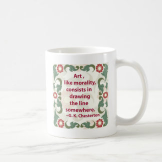 Mug G.K. Chesterton sur l'art et la moralité