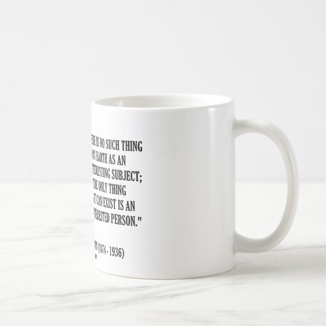 Mug G.K. Indifférent soumis inintéressant de (Droite)