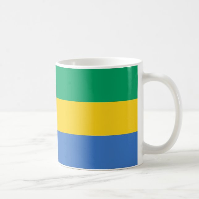 Mug Gabon Drapeau en céramique Musique (Droite)