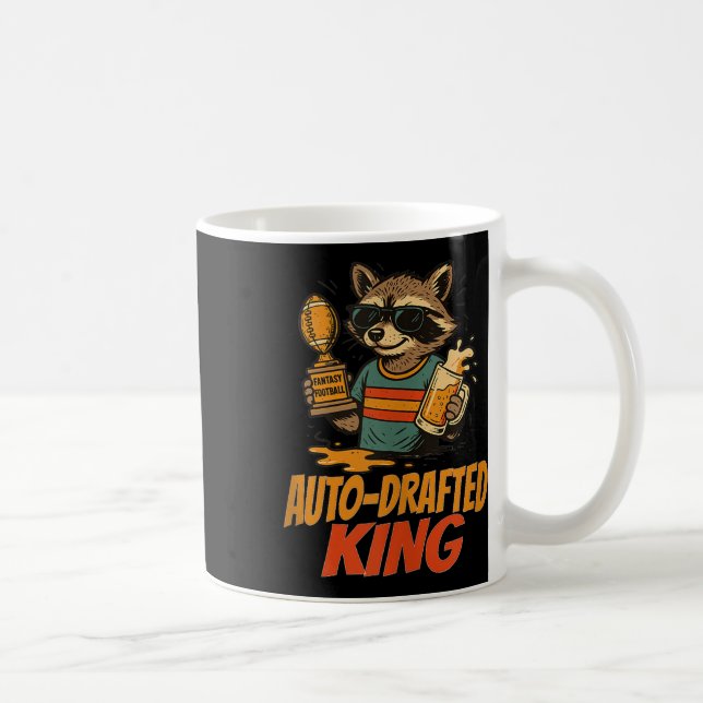 Mug Gagnant de la ligue de fantasy football Auto-draft (Droite)